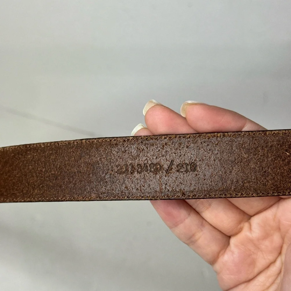Polo Ralph Lauren Brown Leather Belt Size 36